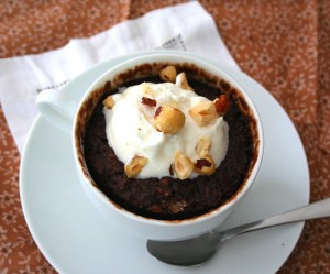 Chocolate Hazelnut Mug Cake 3