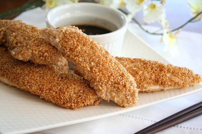 Sesame Crusted Chicken Tenders