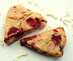 Raspberry Coconut Scones 4