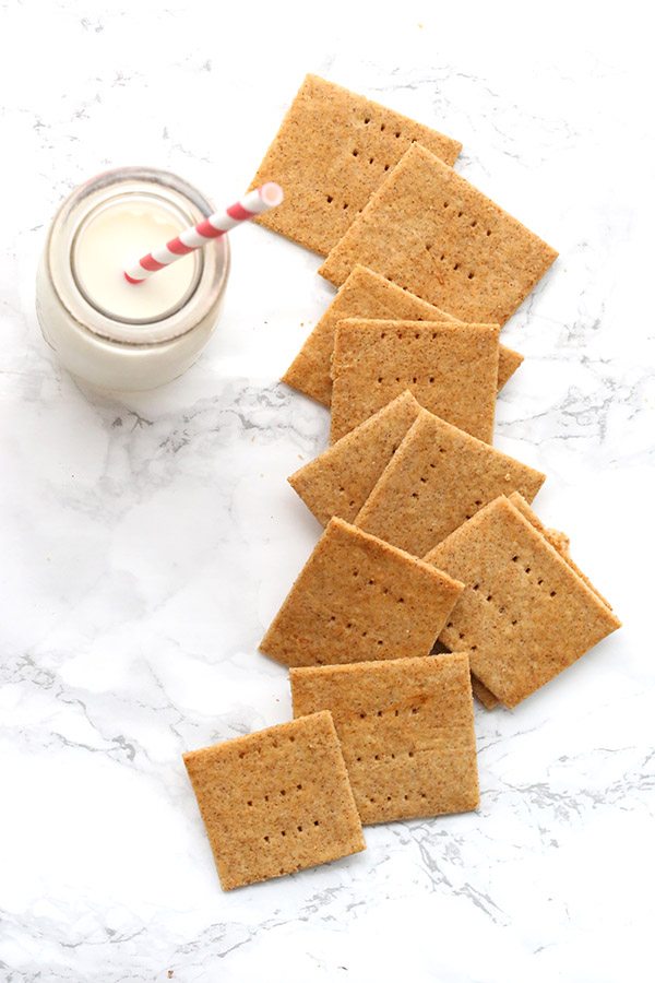 Easy to make low carb graham crackers. This will quickly become your favourite keto snack!