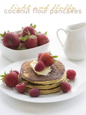 titled image - Light and Fluffy Coconut Flour Pancakes