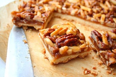 Caramel Nut Bars | All Day I Dream About Food
