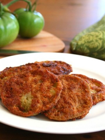 Low carb Fried Green Tomatoes