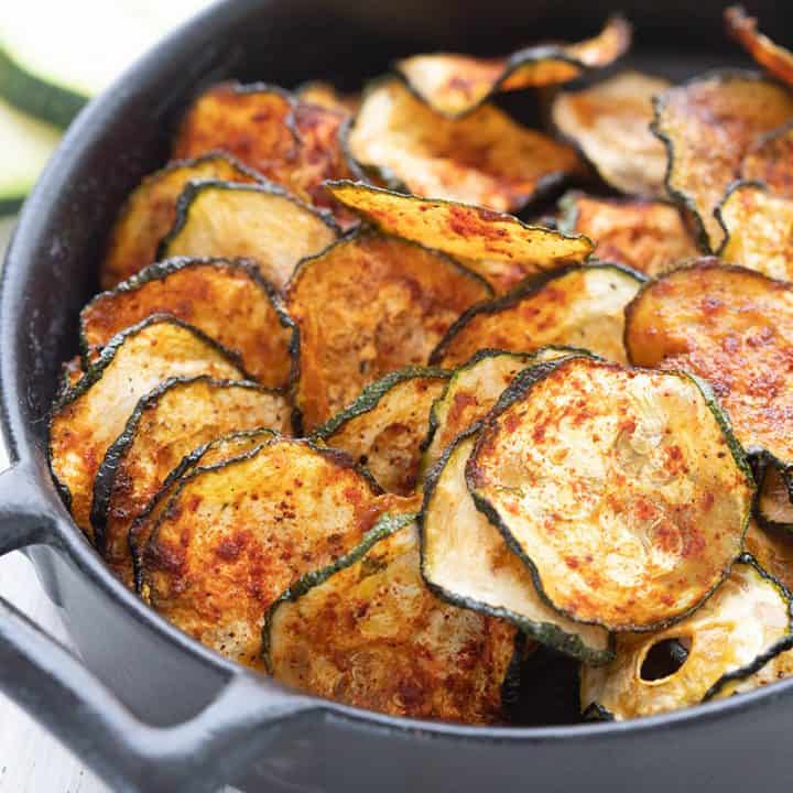 Easy Keto Zucchini Chips - All Day I Dream About Food