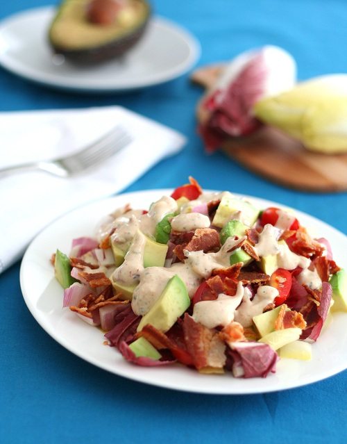 Endive Salad with Chipotle Ranch Dressing