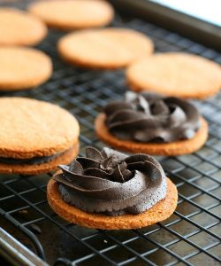 Low Carb Peanut Butter Chocolate Sandwich Cookies