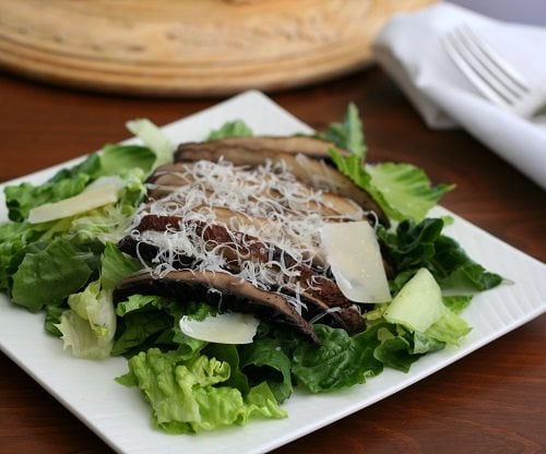 Grilled Portobello Caesar Salad