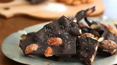 Low Carb Dark Chocolate Almond Bark Recipe All Day I Dream About
