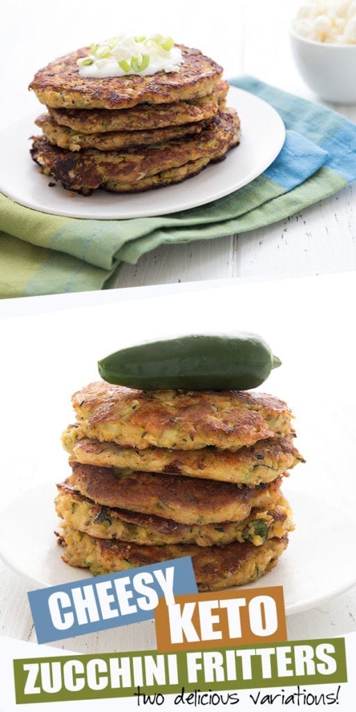 Keto Zucchini Fritters - Two Ways! - All Day I Dream About Food