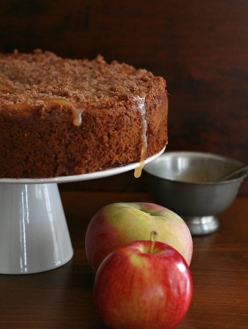 Keto Caramel Apple Coffee Cake