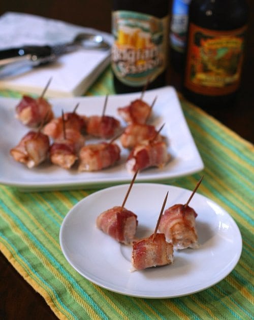 Spicy Bacon-Wrapped Chicken Bites