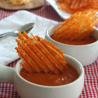 Low Carb Cheddar Crisps with Tabasco