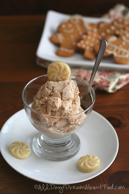 Gluten-Free Gingerbread Ice Cream Recipe @dreamaboutfood