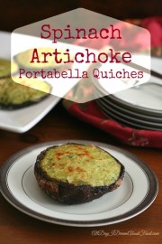 Spinach Artichoke Portabella Quiches - Low Carb and Gluten-Free - All ...