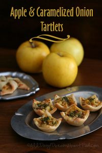 Low Carb Apple and Caramelized Onion Tarts