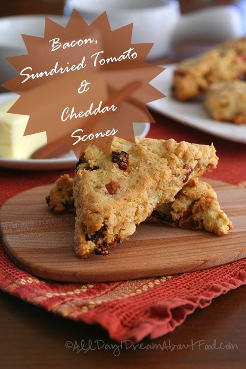 Low Carb Bacon, Sundried Tomato and Cheddar Scones