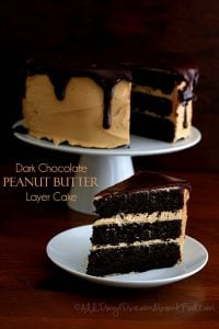 Low Carb Chocolate Peanut Butter Layer Cake