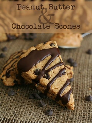 Low Carb Peanut Butter Chocolate Scones