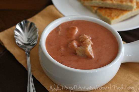 Low Carb Spicy Tomato Bisque with Barramundii