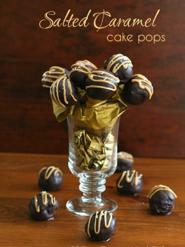 Low Carb Salted Caramel Chocolate Cake Pops