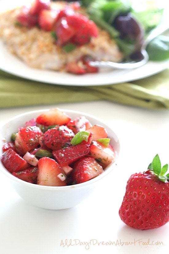Low Carb Strawberry Lime Salsa