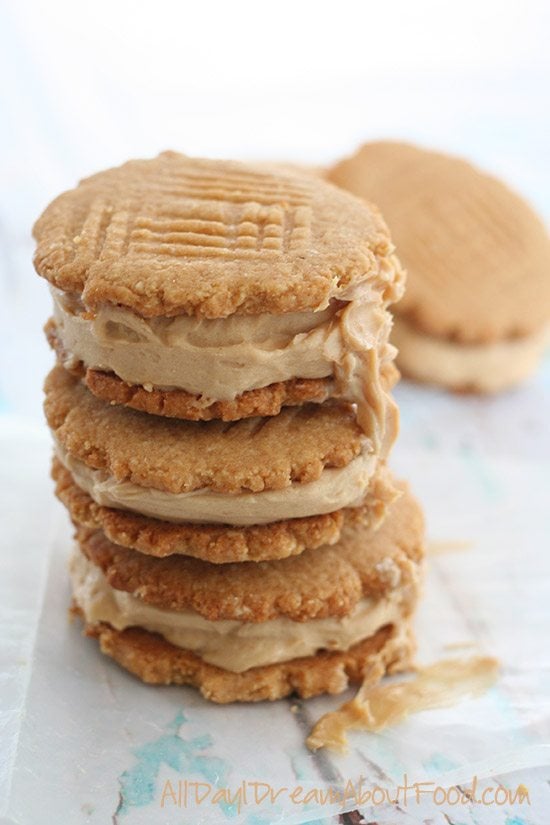 Low Carb Nutter Butter Ice Cream Sandwiches