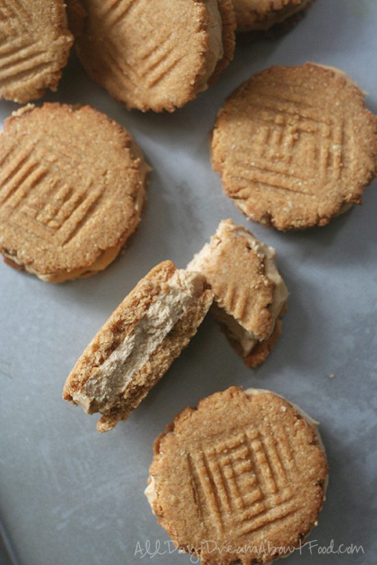 Low Carb Grain-Free Nutter Butter Ice Cream Sandwiches