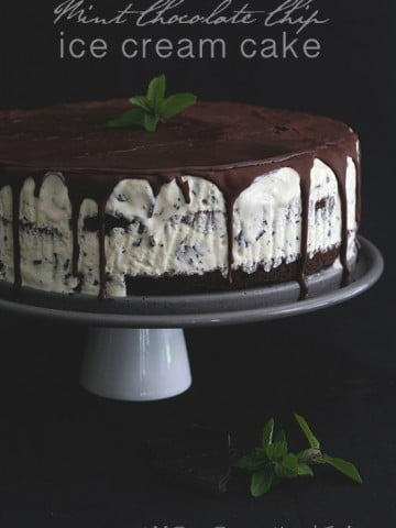 Low Carb Mint Chocolate Chip Ice Cream Cake