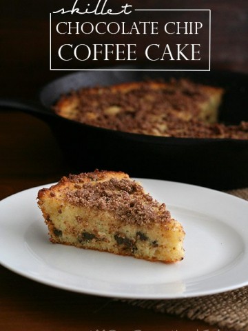 Low Carb Skillet Chocolate Chip Coffee Cake