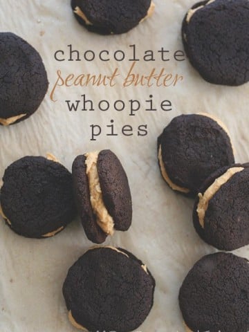 Low Carb Chocolate Peanut Butter Whoopie Pies