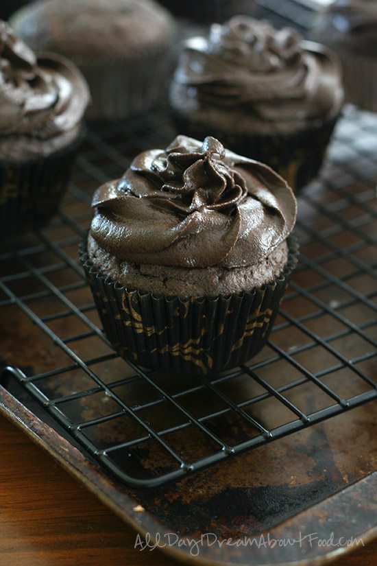 Sugar-Free Gluten-Free Dark Chocolate Cupcakes