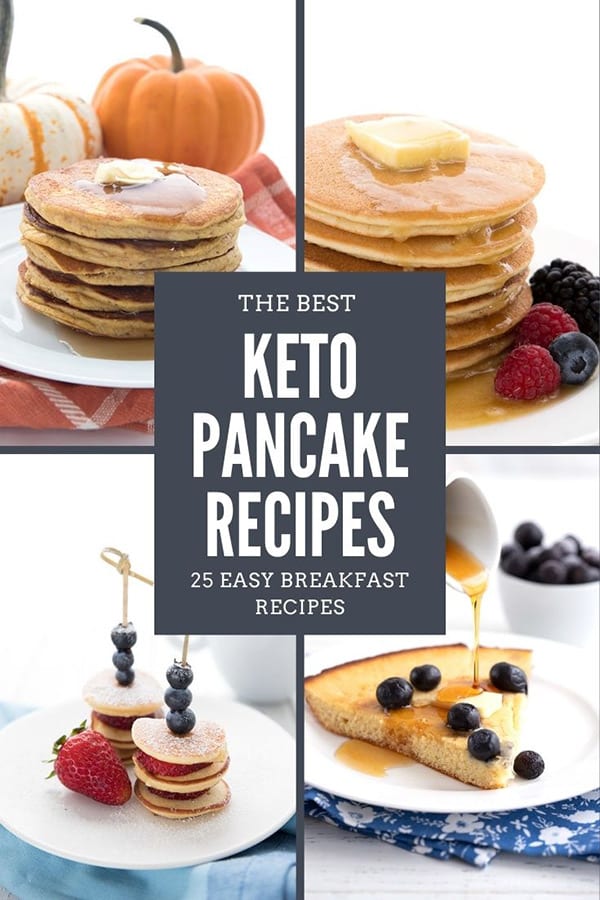 Titled collage of keto pancake recipes