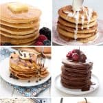Pinterest collage for keto pancake recipes
