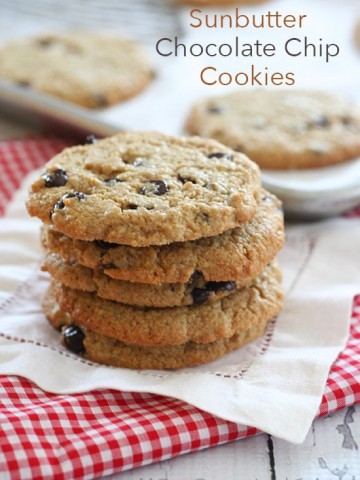 Low Carb Sunbutter Chocolate Chip Cookies