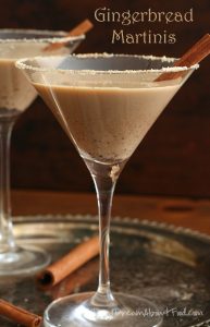 Low Carb Gingerbread Martini Cocktail