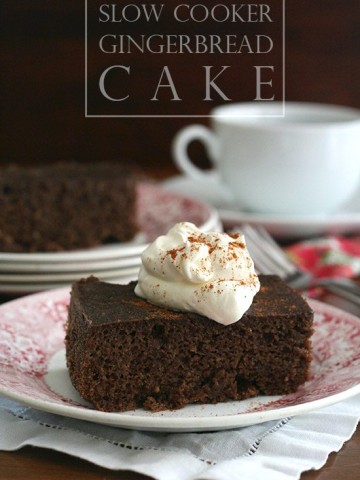 Low Carb Slow Cooker Gingerbread Cake