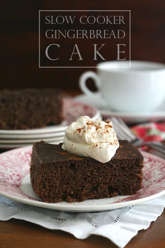 Low Carb Slow Cooker Gingerbread Cake