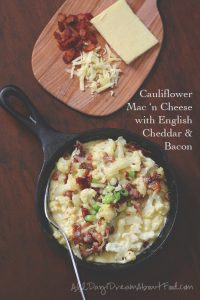 Low Carb Mac and Cheese with English Cheddar and Bacon
