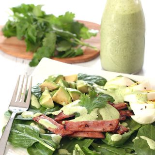 Low Carb Spinach Egg and Ham Salad Recipe