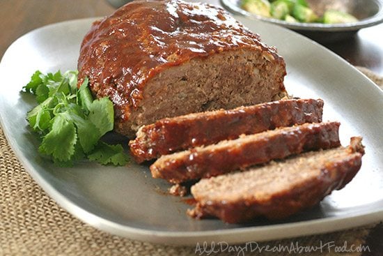 Low Carb Grain Free Slow Cooker Meatloaf Recipe