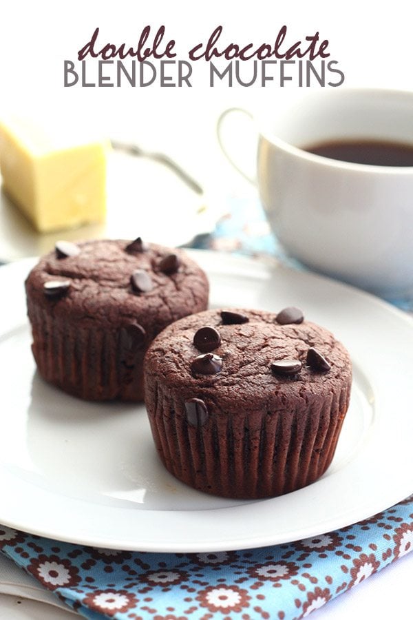 Low Carb Double Chocolate Blender Muffins