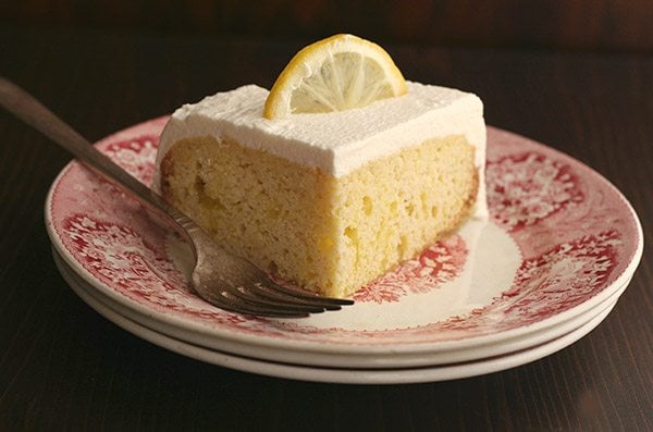 Slow Cooker Lemon Poke Cake - Low Carb Grain-Free