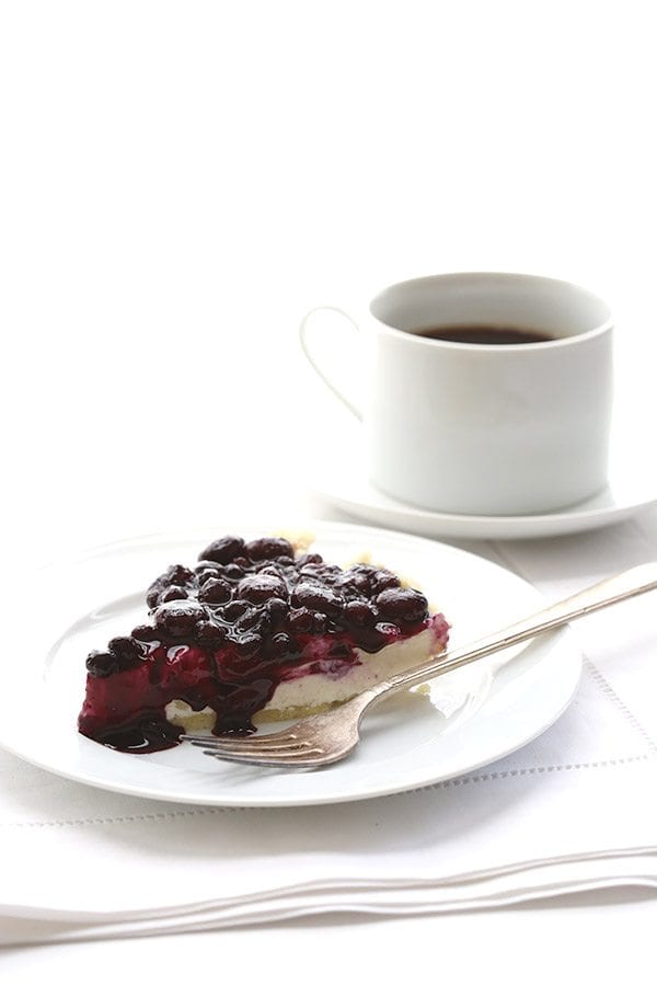Easy Keto Blueberry Cheesecake