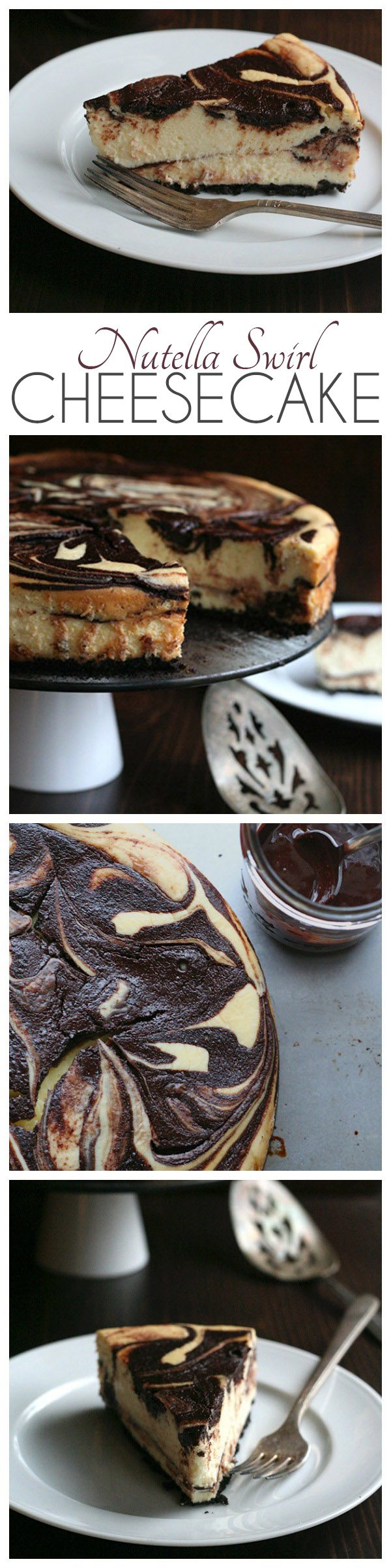 Low Carb Nutella Swirl Cheesecake 
