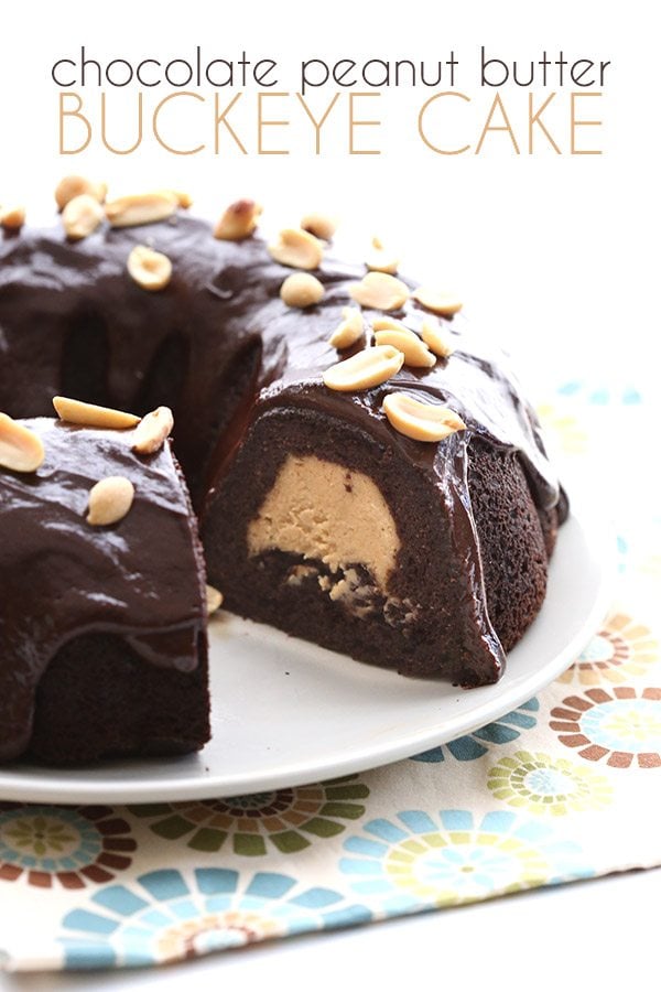 Low Carb Chocolate Peanut Butter Buckeye Cake