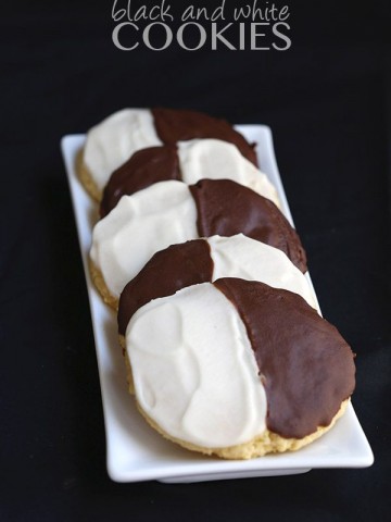 Low carb grain-free black and white half moon cookies. Seinfeld would be proud!