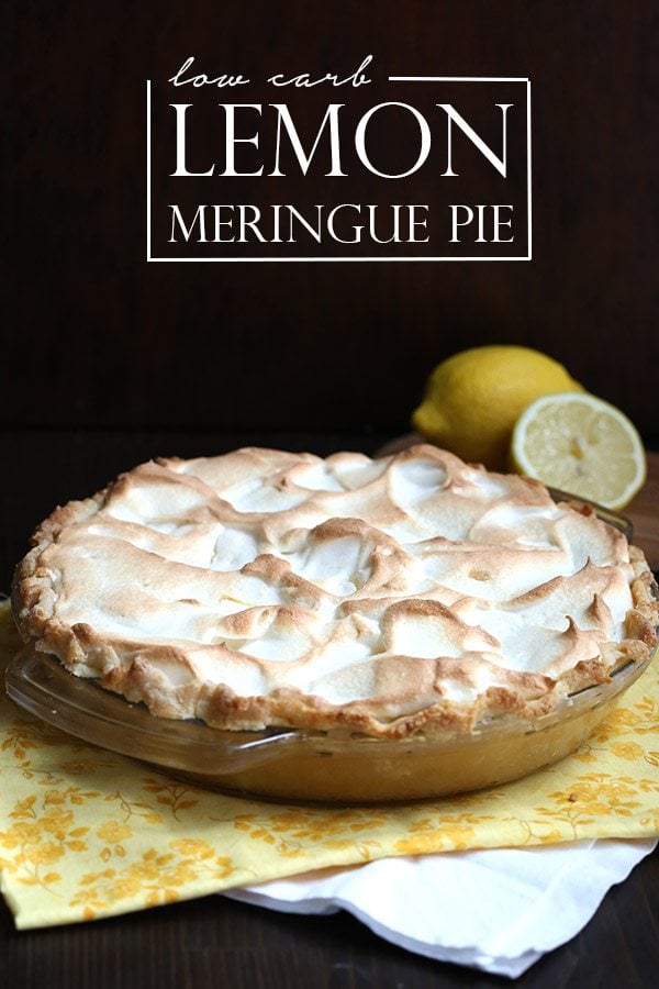 Low carb lemon meringue pie recipe, a classic!