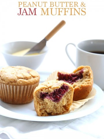 Low Carb Peanut Butter & Jam Muffins