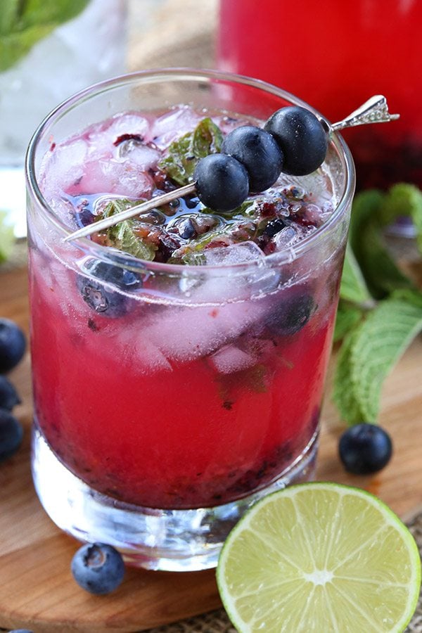 Best low carb blueberry mojito cocktail recipe