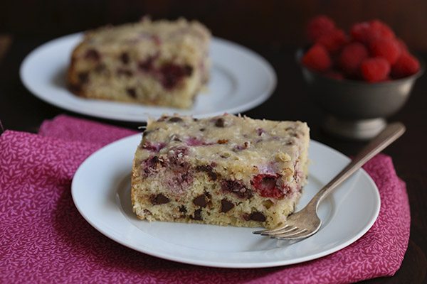 Low Carb Grain-Free Raspberry Coconut Cake made in your crockpot!